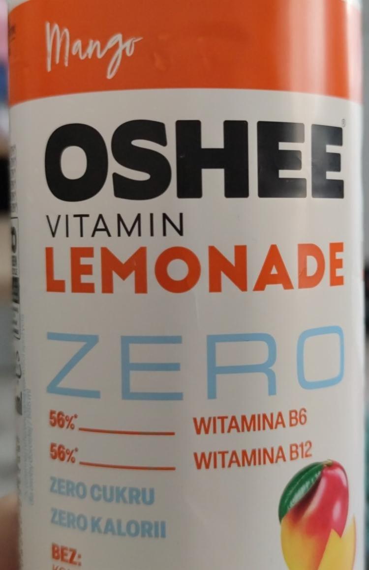 Zdjęcia - Oshee Vitamin Lemonade Zero Napój niegazowany mango 555 ml