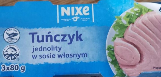 Zdjęcia - Tuńczyk jednolity w sosie własnym Nixe