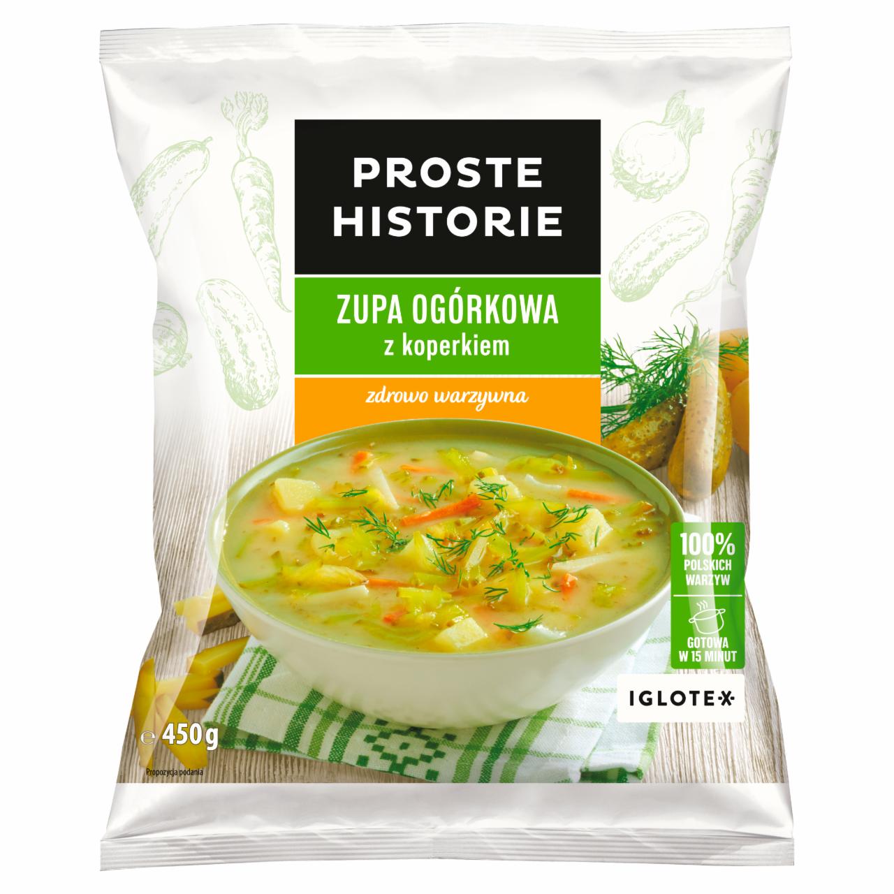 Zdjęcia - Proste Historie Zupa ogórkowa z koperkiem 450 g