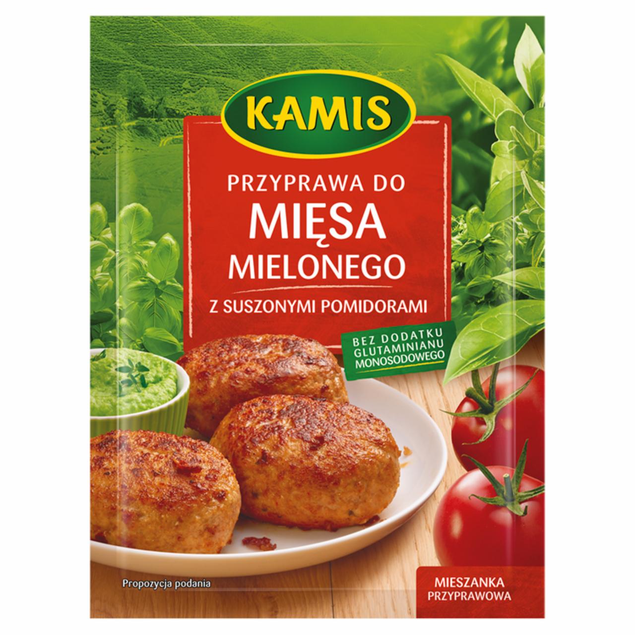 Zdjęcia - Kamis Przyprawa do mięsa mielonego z suszonymi pomidorami Mieszanka przyprawowa 20 g