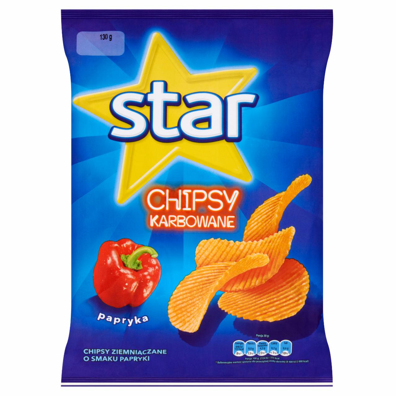 Zdjęcia - Star Chipsy karbowane papryka 130 g