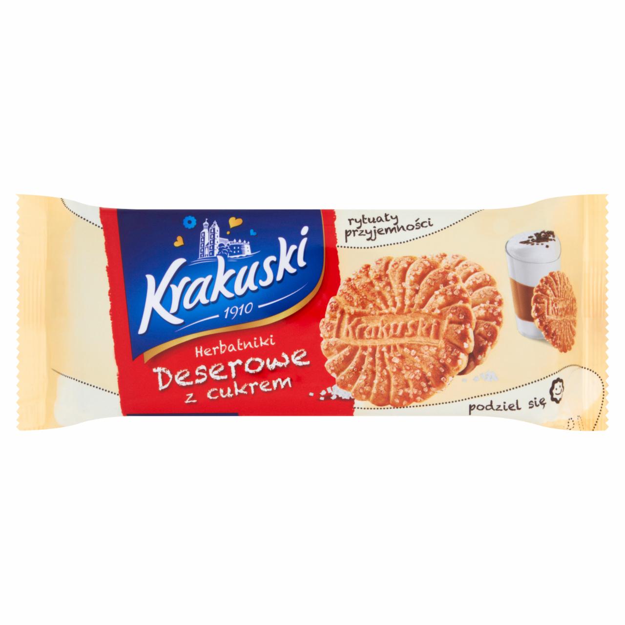 Zdjęcia - Krakuski Herbatniki deserowe z cukrem 150 g