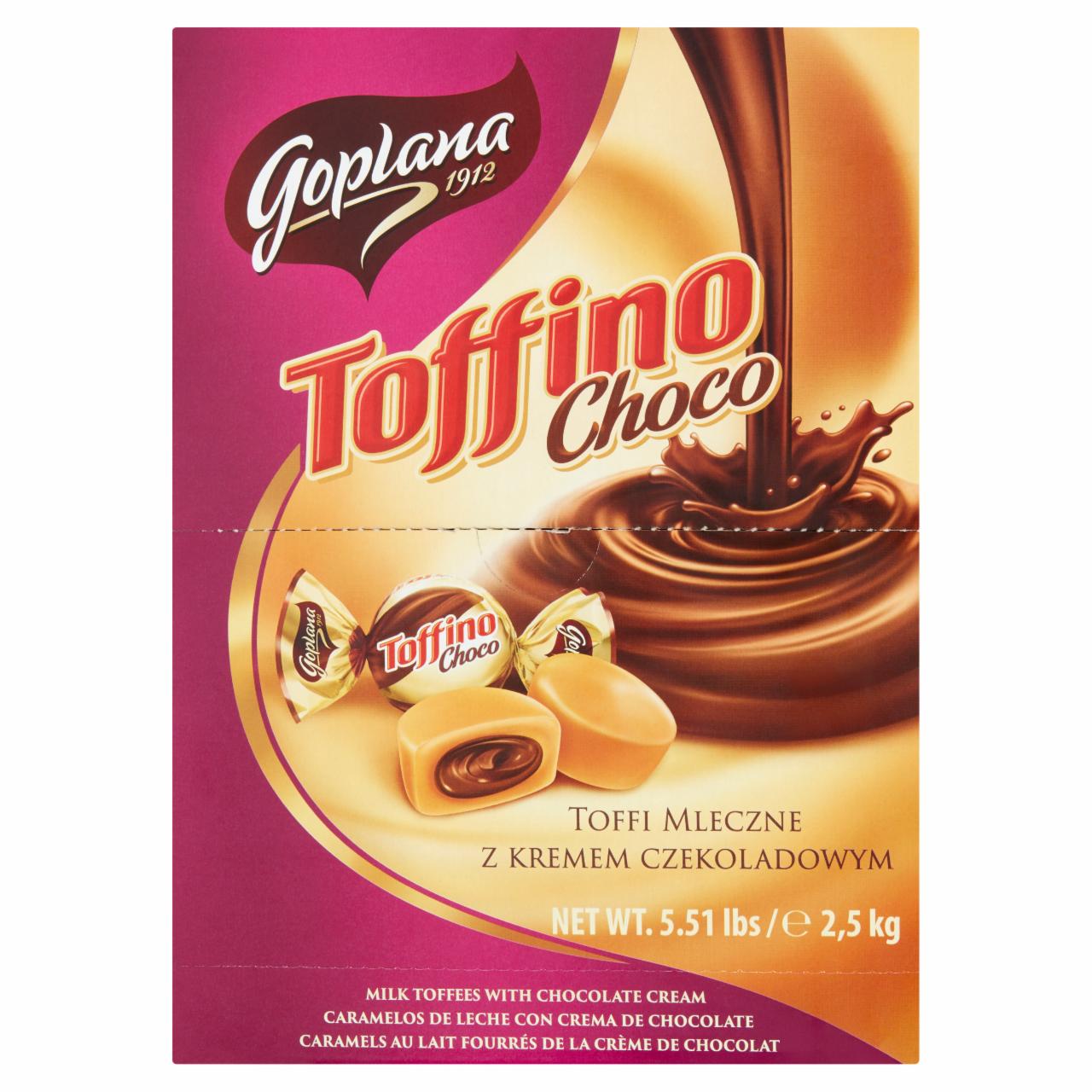 Zdjęcia - Goplana Toffino Choco Toffi mleczne z kremem czekoladowym 2,5 kg