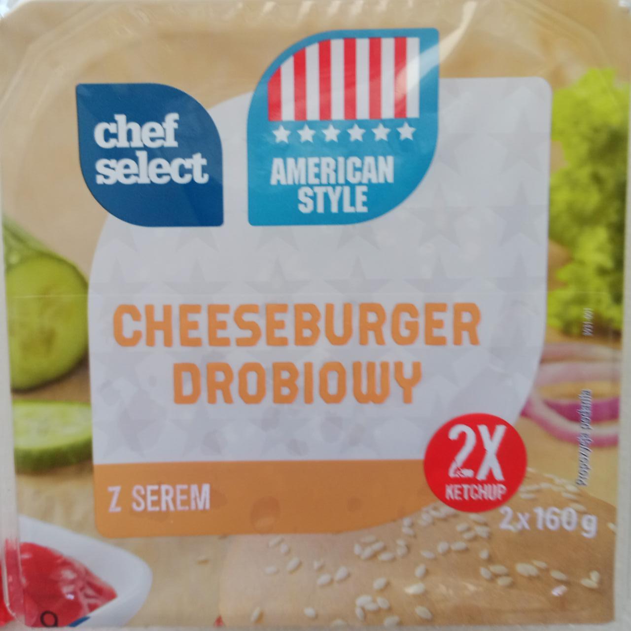 Zdjęcia - cheeseburger drobiowy z serem chef select