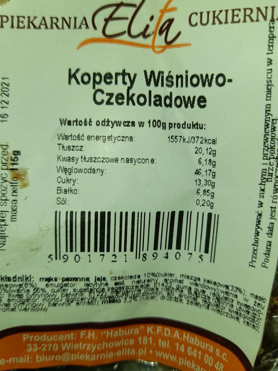 Zdjęcia - Koperty Wiśniowo-Czekoladowe Habura