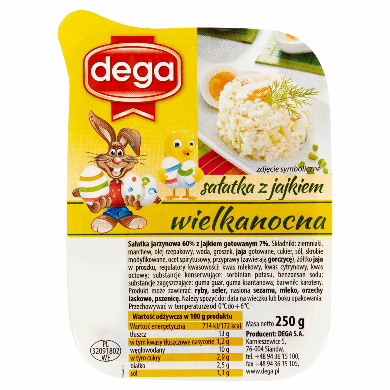 Zdjęcia - Dega Sałatka z jajkiem wielkanocna 250 g