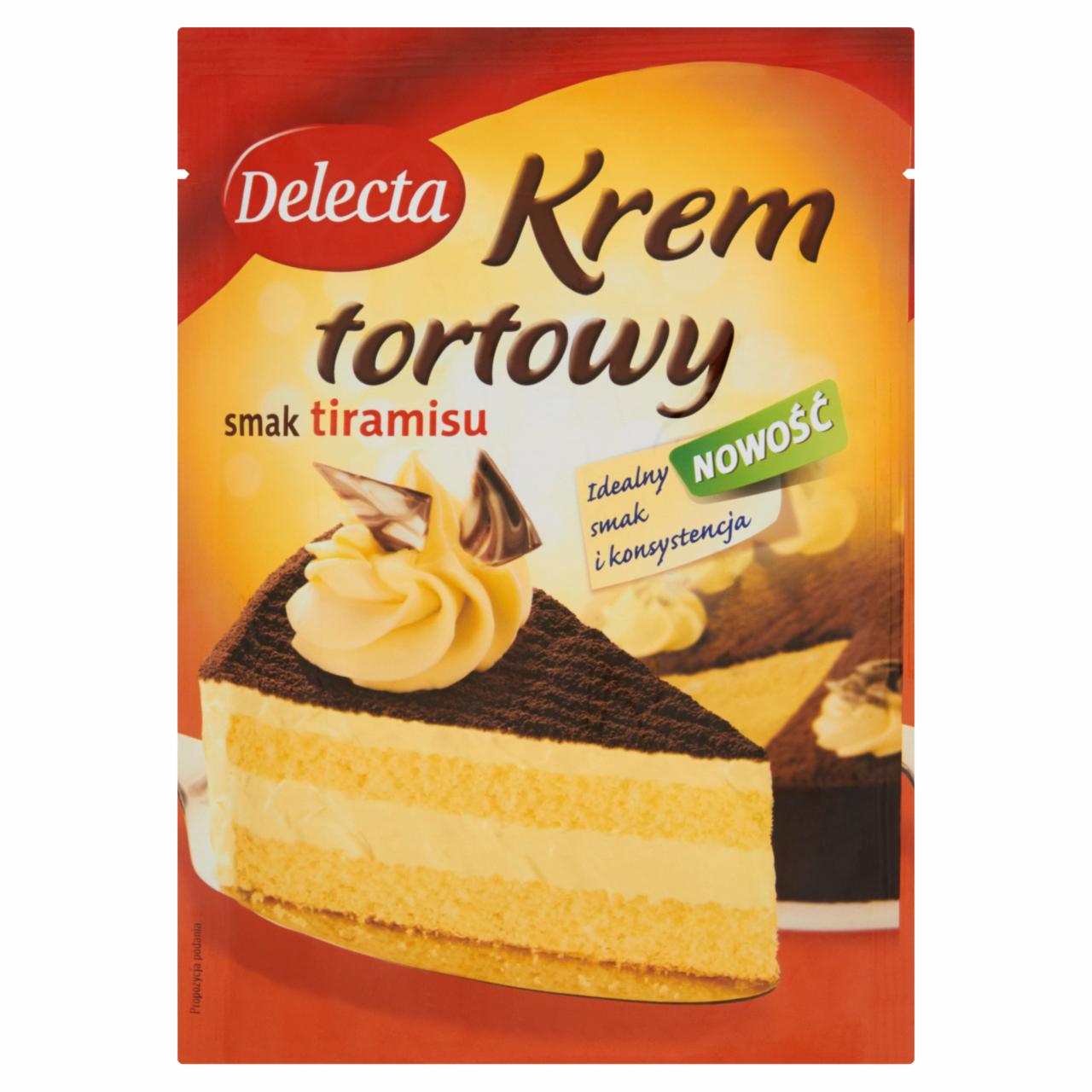 Zdjęcia - Delecta Krem tortowy smak tiramisu 110 g