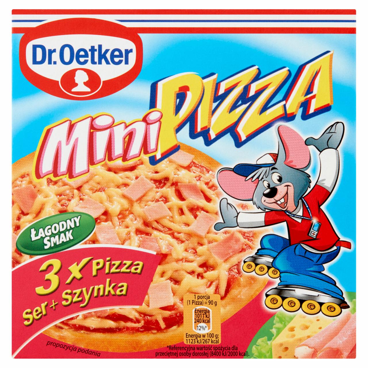Zdjęcia - Dr. Oetker Mini pizza ser + szynka 270 g (3 sztuki)