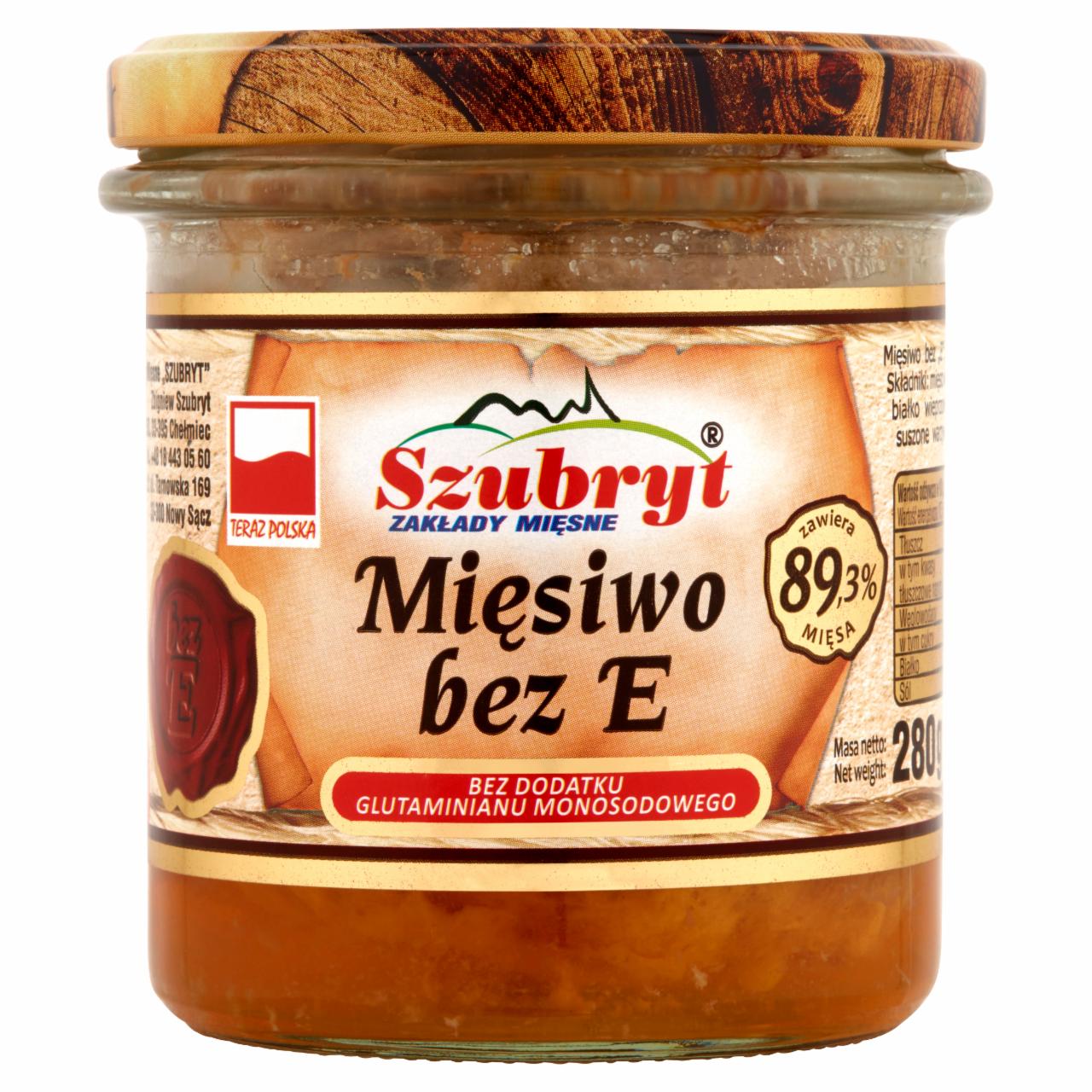 Zdjęcia - Szubryt Mięsiwo bez E 280 g