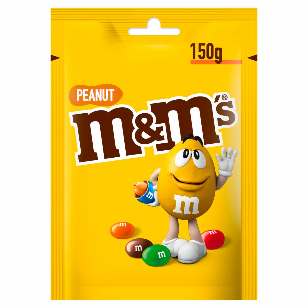 Zdjęcia - M&M's Peanut Orzeszki ziemne oblane czekoladą w kolorowych skorupkach 150 g