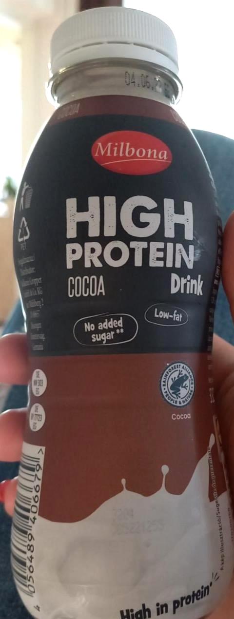 Zdjęcia - High Protein Schoko Drink Milbona