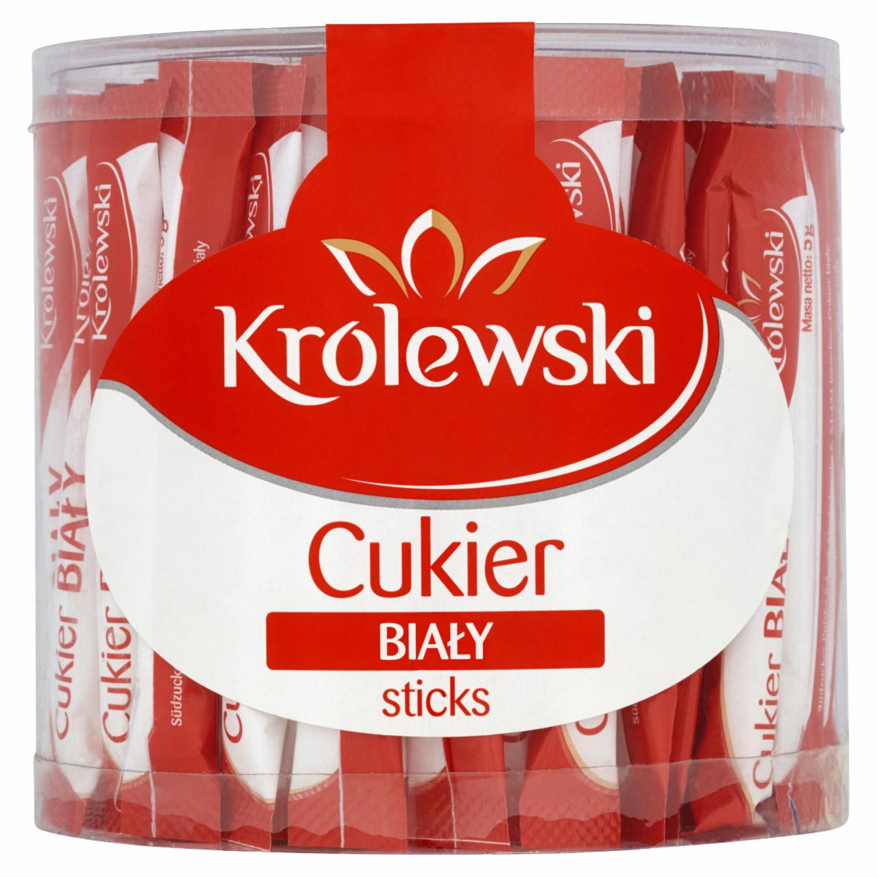 Zdjęcia - Cukier Królewski Cukier biały Sticks 100 x 5 g