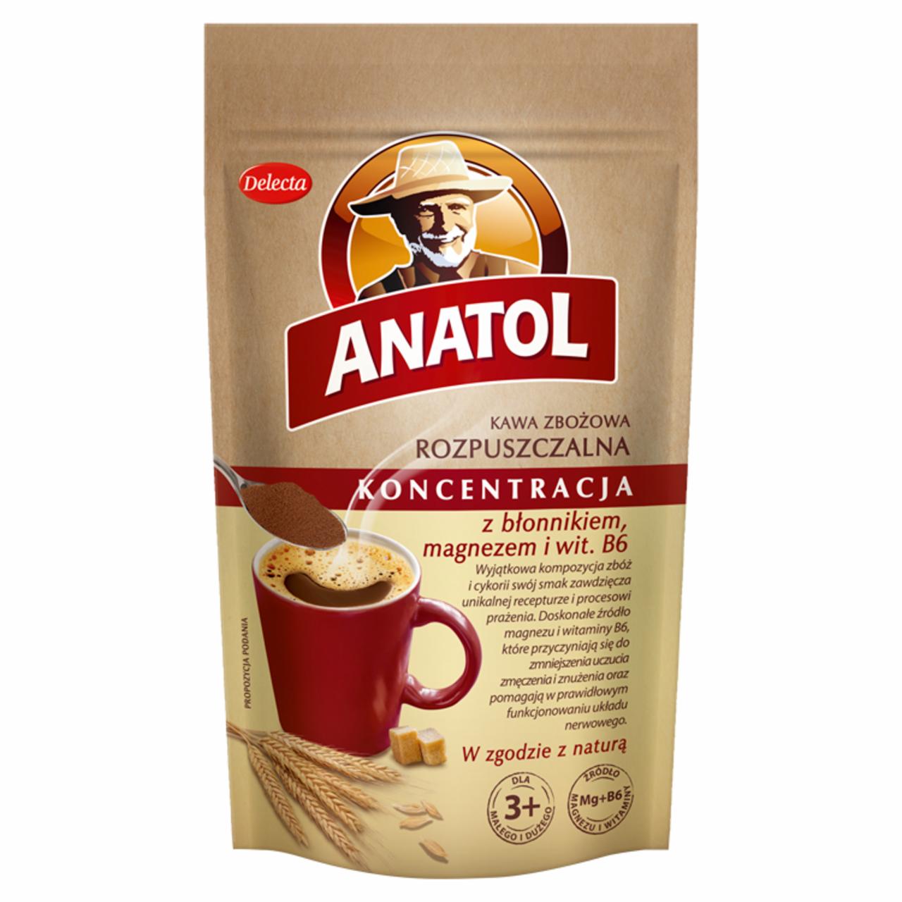 Zdjęcia - Delecta Anatol Koncentracja Kawa zbożowa rozpuszczalna 100 g