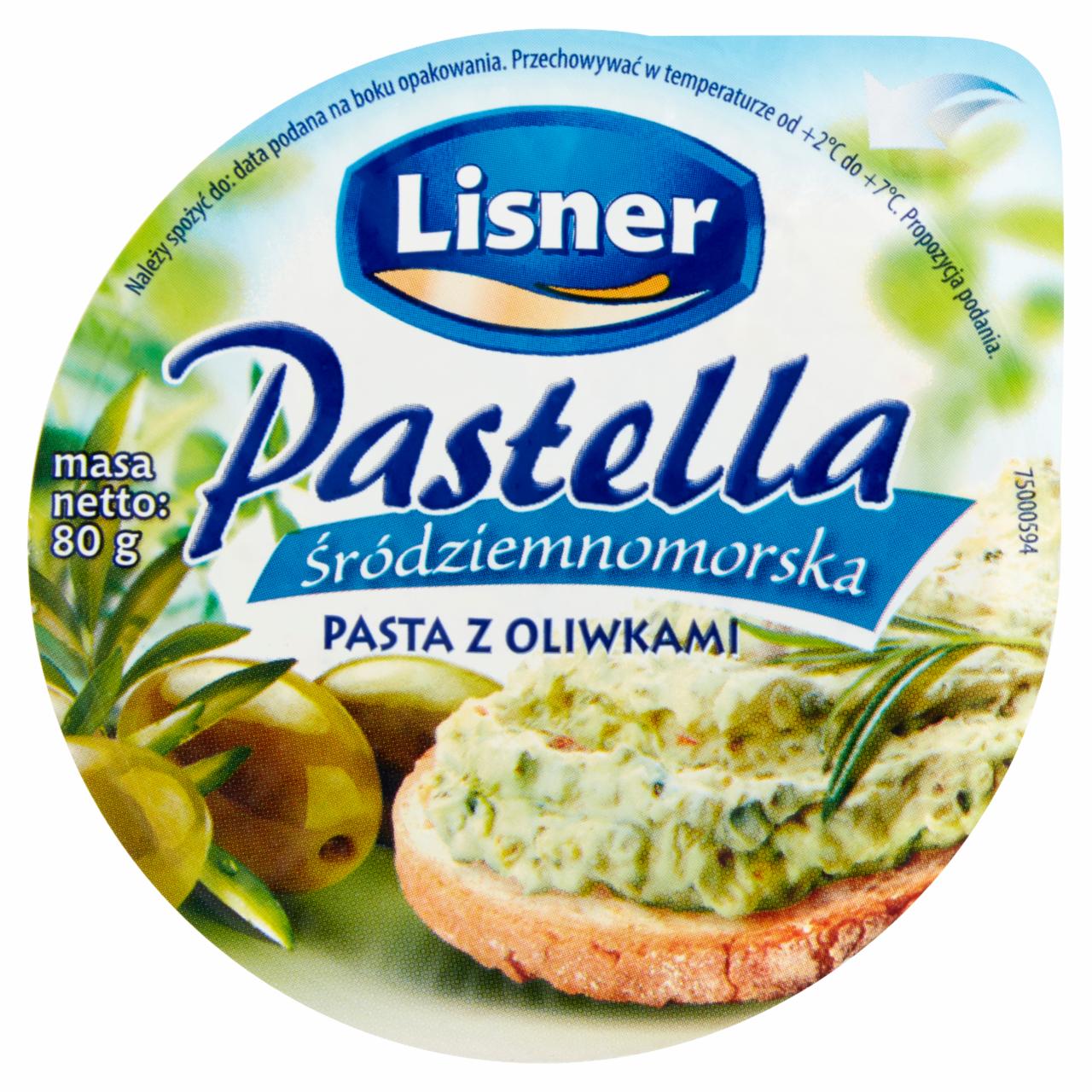 Zdjęcia - Lisner Pastella Śródziemnomorska Pasta z oliwkami 80 g