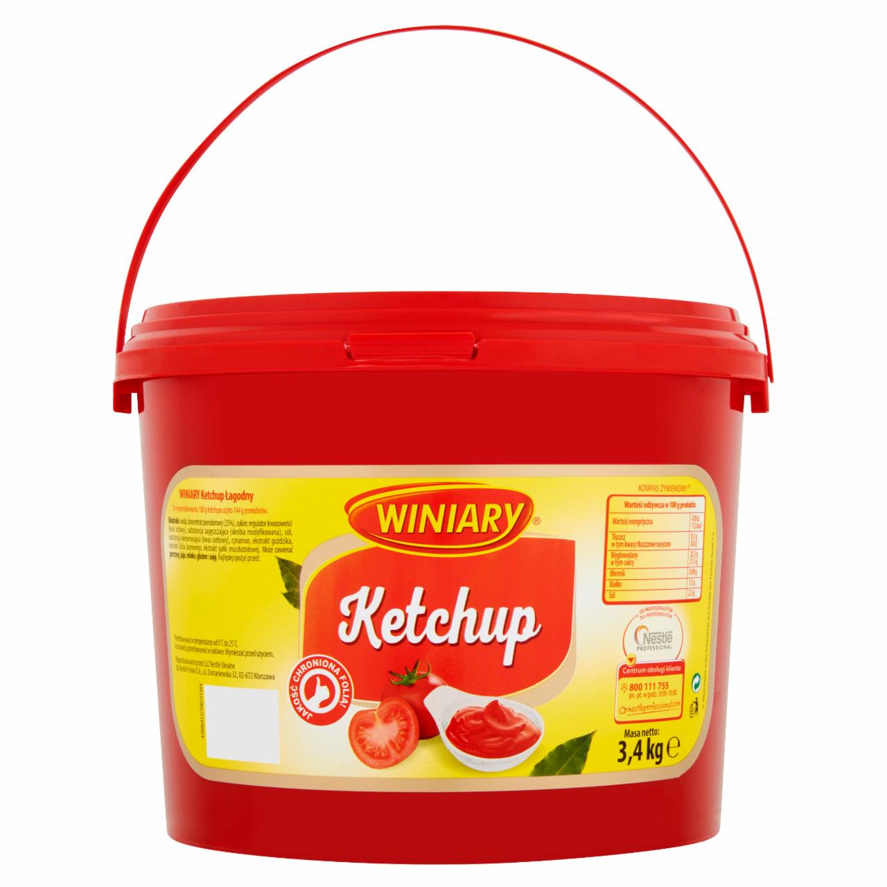 Zdjęcia - Winiary Ketchup łagodny 3,4 kg