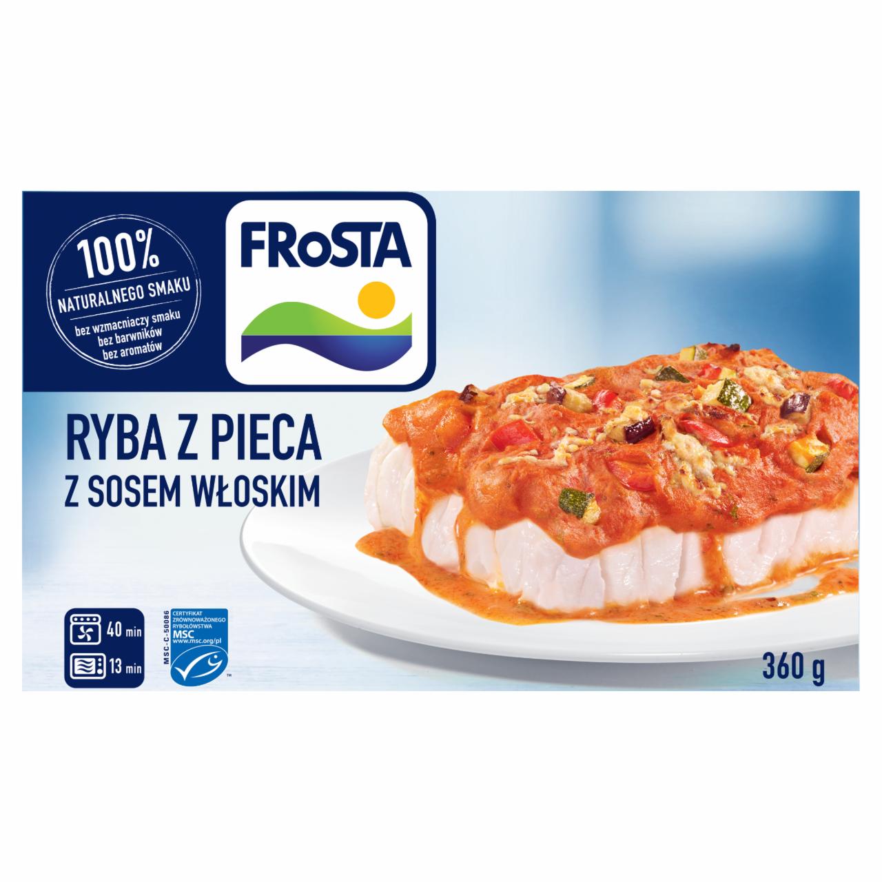 Zdjęcia - FRoSTA Ryba z pieca z sosem włoskim 360 g