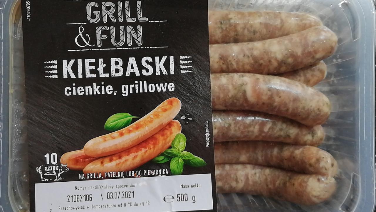 Zdjęcia - Kiełbaski cienkie grillowe Grill&Fun 