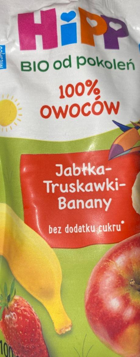 Zdjęcia - Mus jablka truskawki banany Hipp