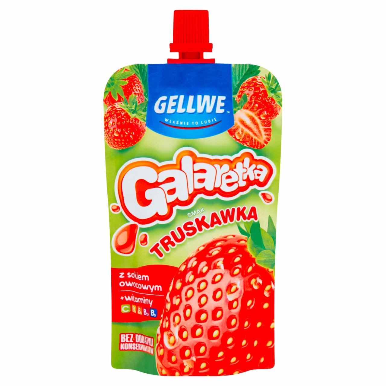 Zdjęcia - Gellwe Galaretka smak truskawka 90 g