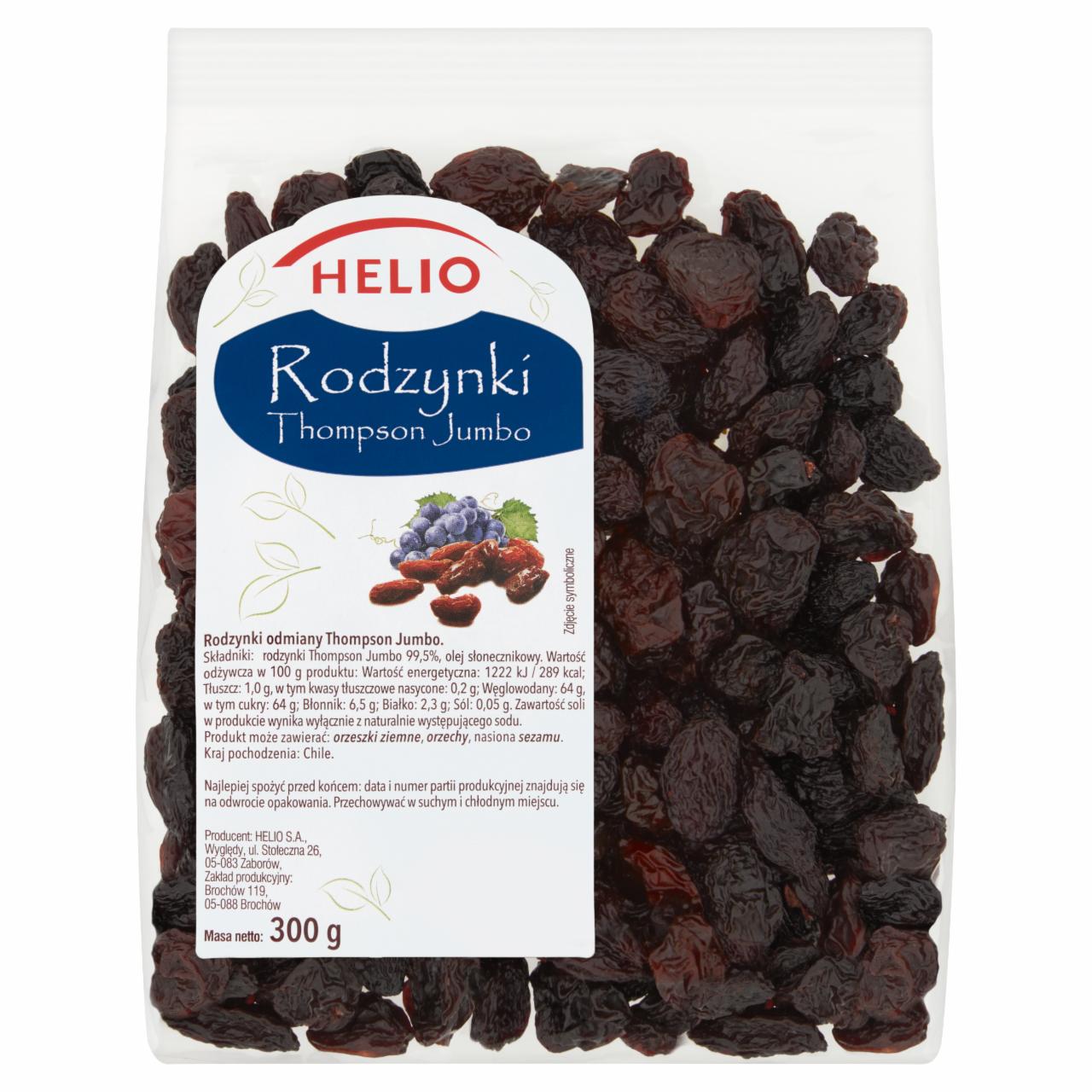 Zdjęcia - Helio Rodzynki Thompson Jumbo 300 g