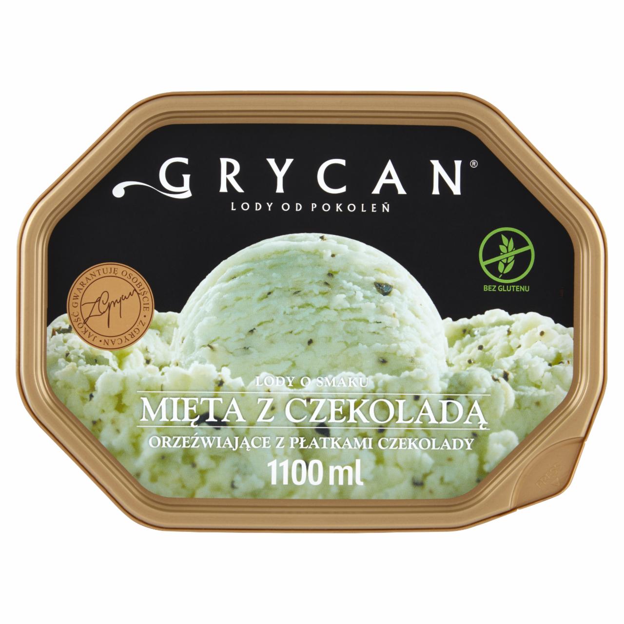 Zdjęcia - Grycan Lody o smaku mięta z czekoladą 1100 ml