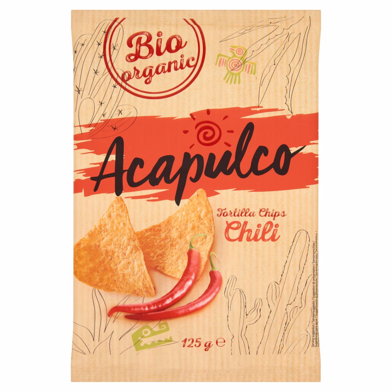 Zdjęcia - Acapulco Chipsy kukurydziane smażone o smaku chilli pikantne 125 g