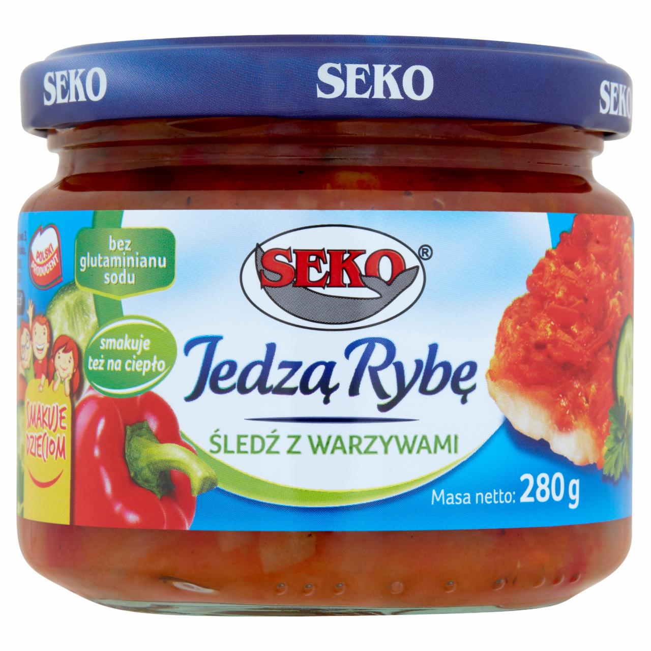 Zdjęcia - Seko Jedzą Rybę Śledź z warzywami 280 g