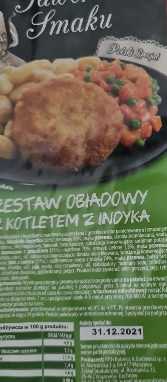 Zdjęcia - Kotwica Tawerna Smaku Zestaw obiadowy z kotletem z piersi indyka