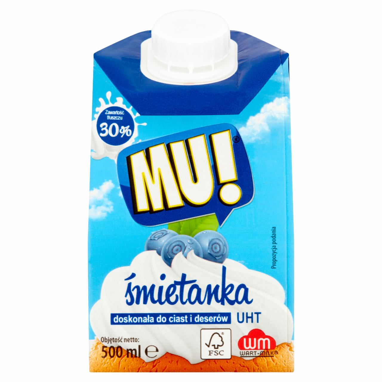 Zdjęcia - Mu! Śmietanka UHT 30% 500 ml