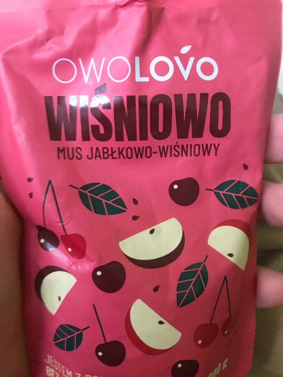 Zdjęcia - Wiśniowo Mus jabłkowo-wiśniowy Owolovo