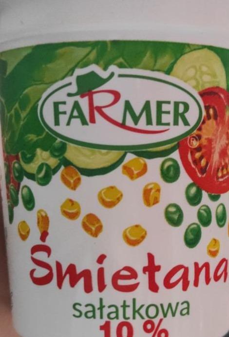 Zdjęcia - Śmietana sałatkowa 10% FARMER