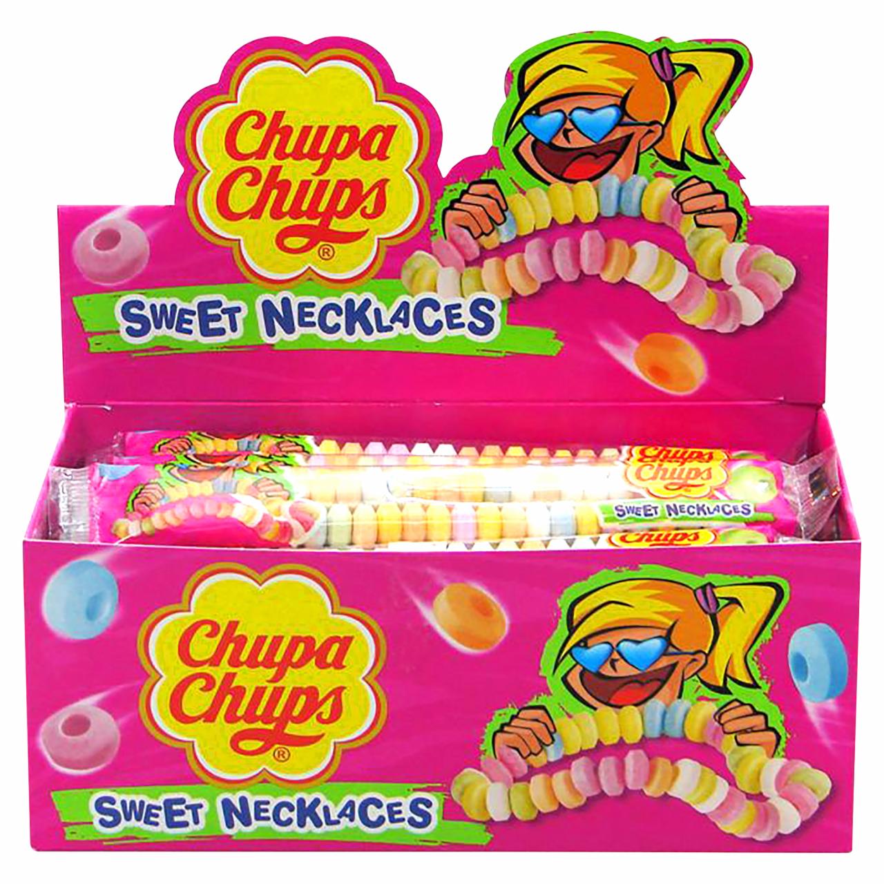 Zdjęcia - Chupa Chups Sweet Neklace Cukierki pudrowe 24 x 17,7 g