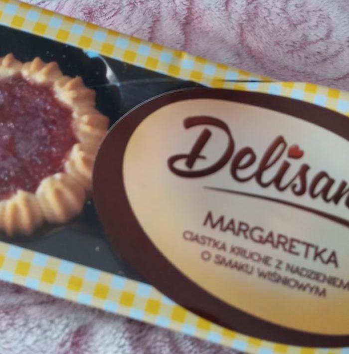 Zdjęcia - Margaretka ciastka kruchez nadzieniem o smaku wiśniowym Delisana