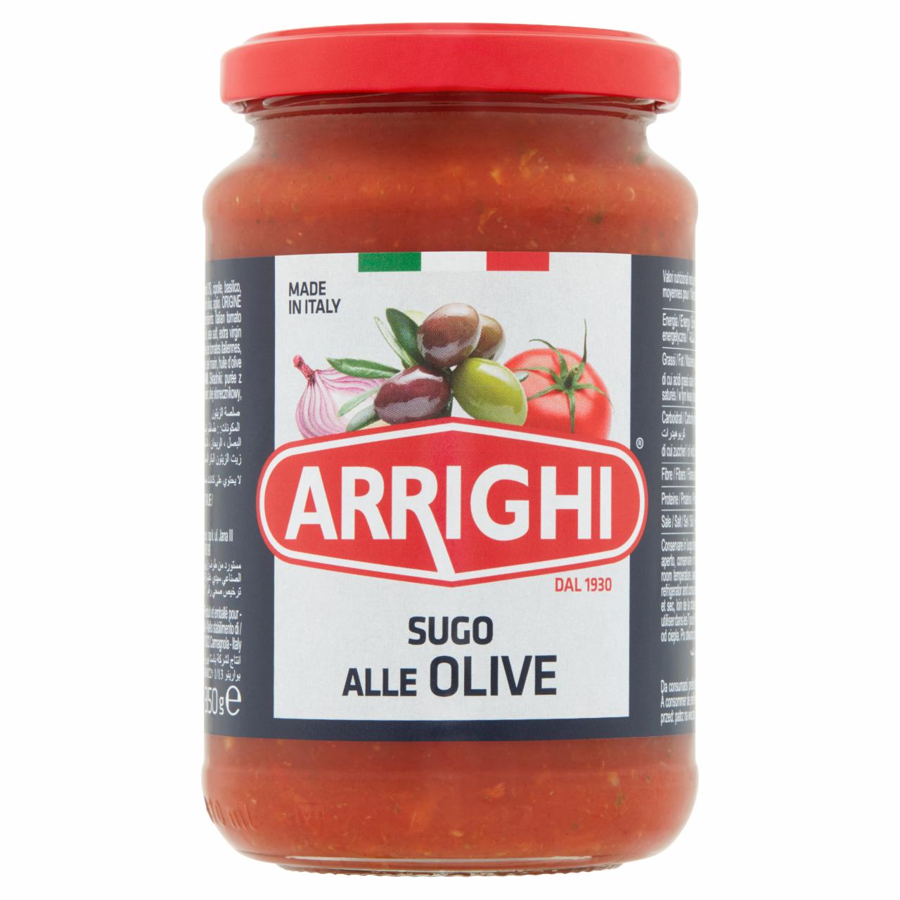 Zdjęcia - Sos pomidorowy z oliwkami 350 g Arrighi