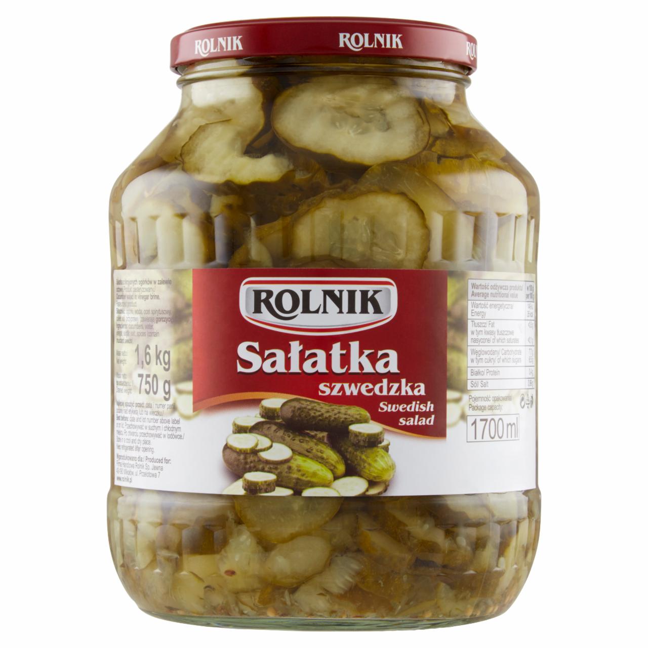 Zdjęcia - Rolnik Sałatka szwedzka 1,6 kg