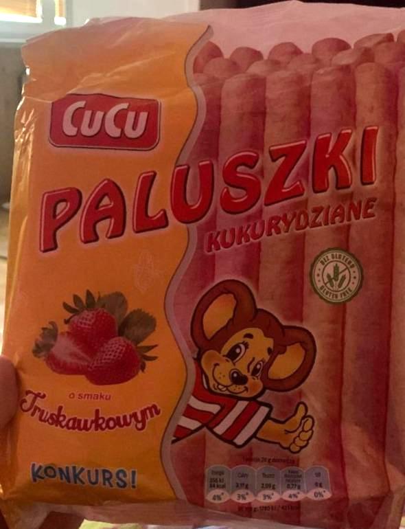 Zdjęcia - Paluszki kukurydziane o smaku truskawkowym CuCu