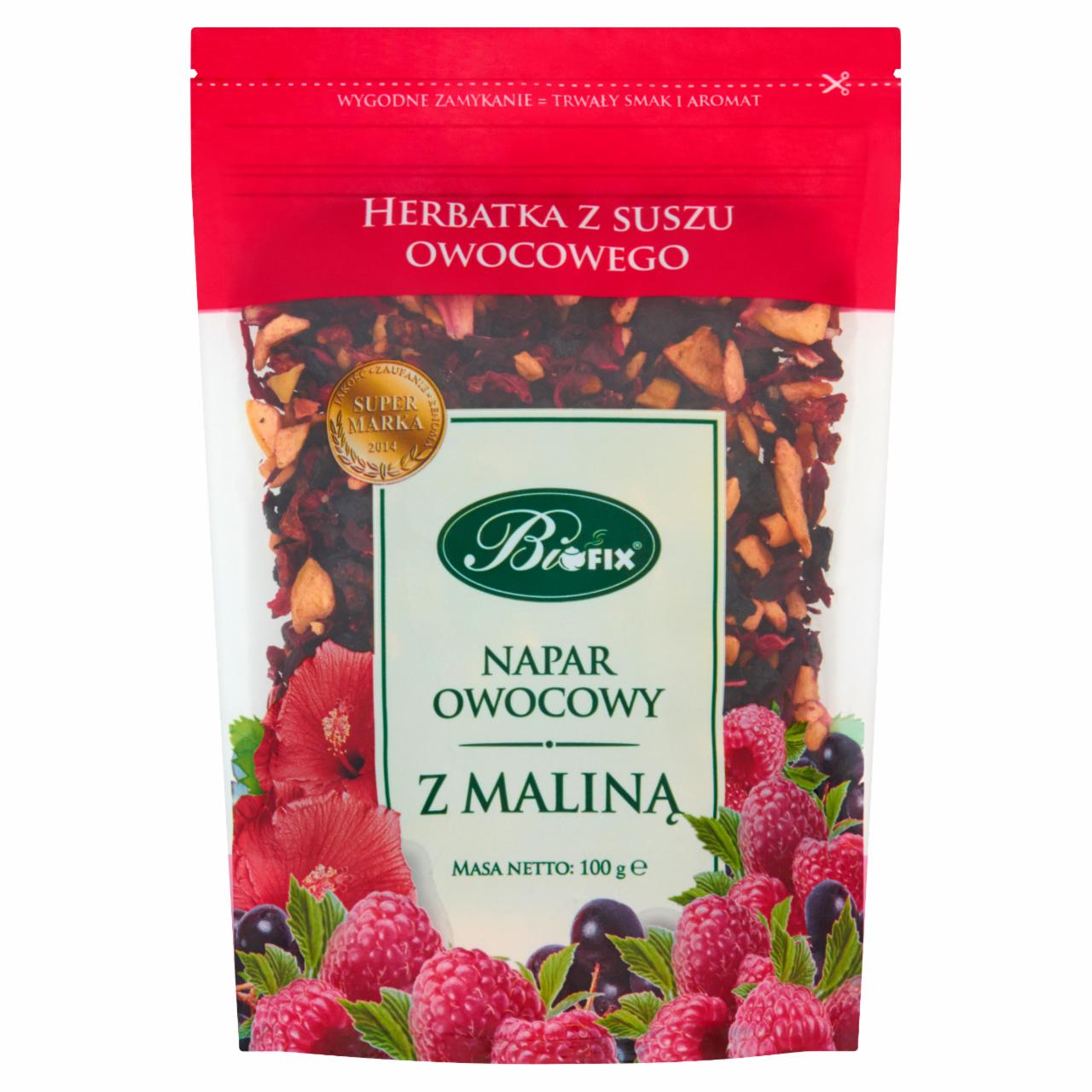 Zdjęcia - Bifix Napar owocowy z maliną Herbatka z suszu owocowego 100 g