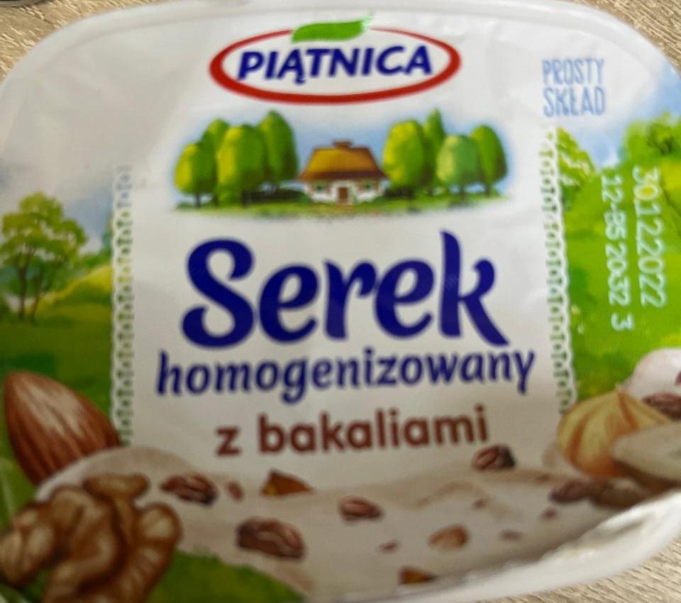 Zdjęcia - Serek homogenizowany z bakaliami Piątnica