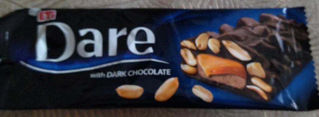 Zdjęcia - Dare Baton nugatowy pokryty czekoladą deserową 45 g Eti