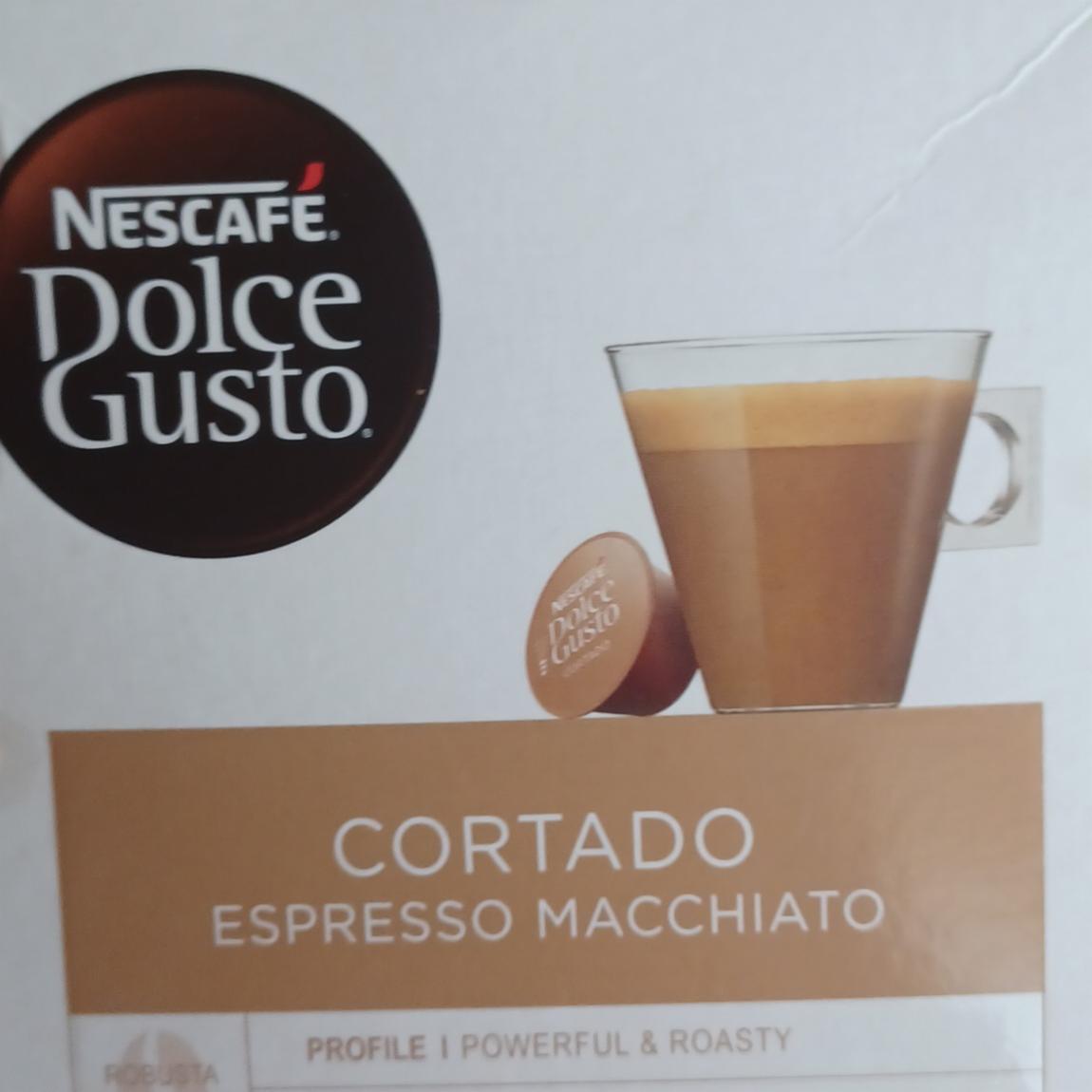 Zdjęcia - Nescafé Dolce Gusto Cortado Espresso Macchiato Kawa w kapsułkach 100,8 g (16 x 6,3 g)