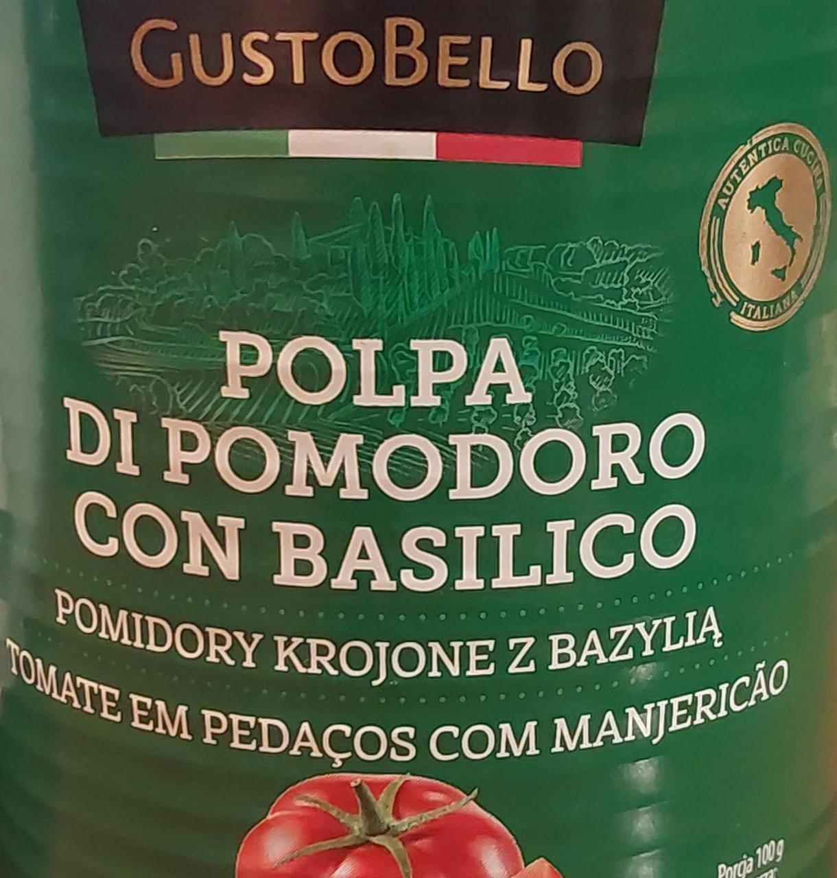 Zdjęcia - Gusto Bello polpa di pomodoro con basilico pomidory krojone z bazylią