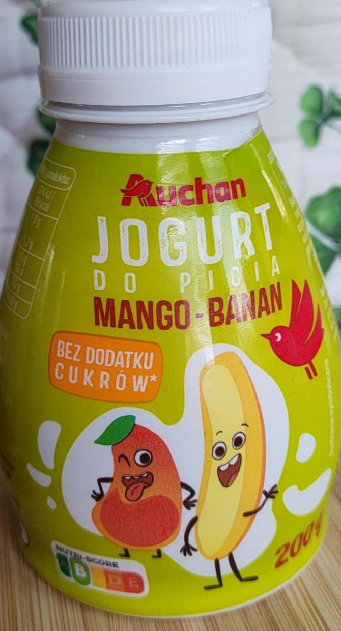 Zdjęcia - JogJurt do picia mango banan Auchan
