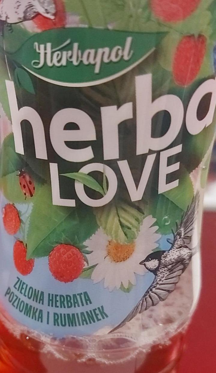 Zdjęcia - HerbaLove Napój owocowoherbaciany zielona herbata poziomka i rumianek Herbapol
