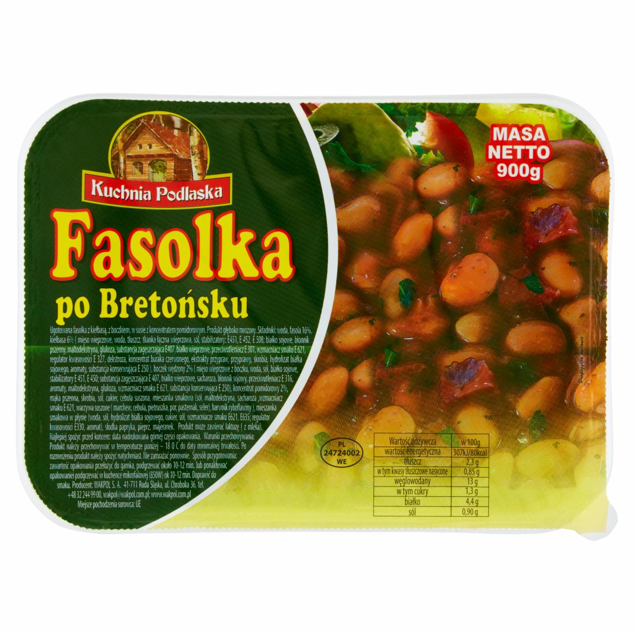 Zdjęcia - Kuchnia Podlaska Fasolka po bretońsku 900 g