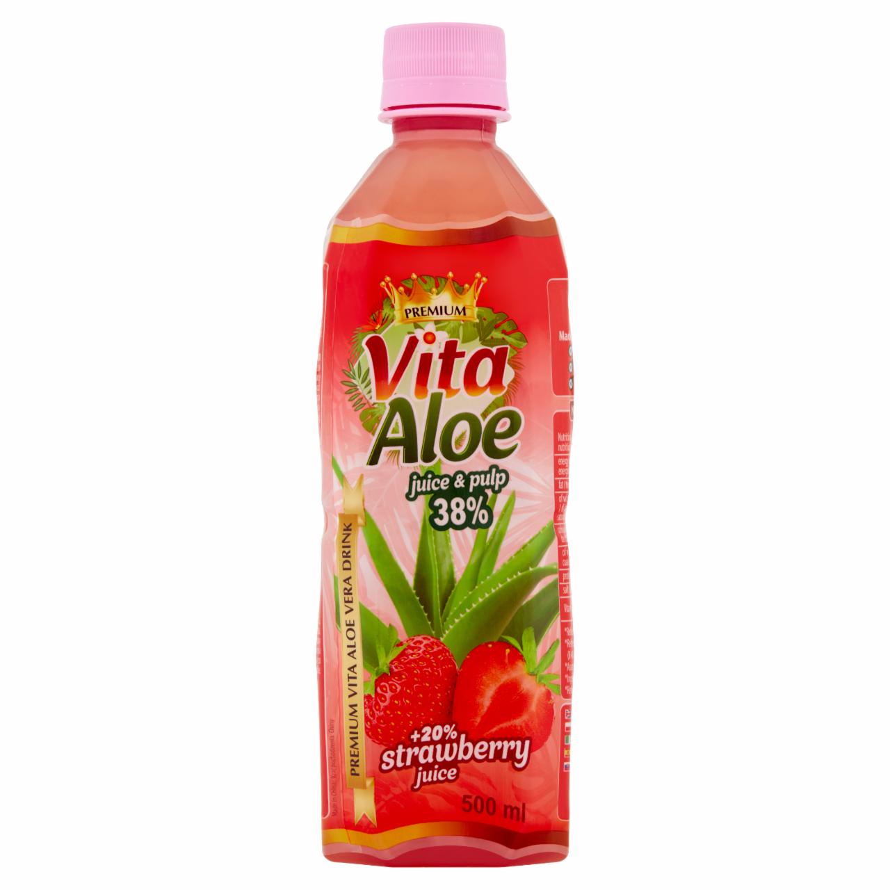 Zdjęcia - Vita Aloe Napój z aloesem i sokiem truskawkowym 500 ml