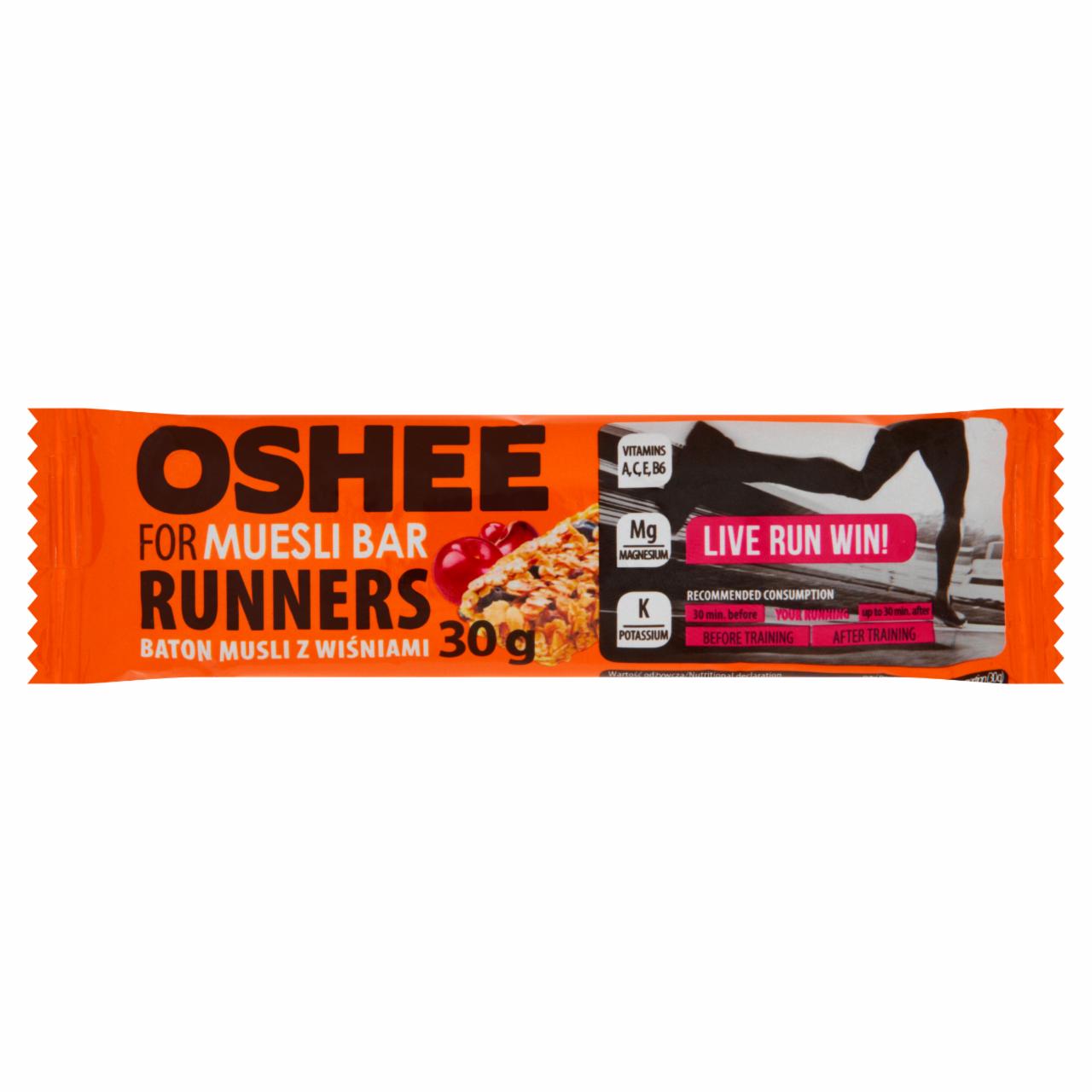 Zdjęcia - Oshee for Runners Baton musli z wiśniami 30 g