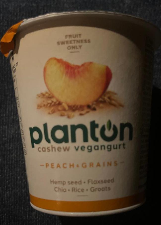 Zdjęcia - Planton Peach & Grains Vegangurt z orzechów nerkowca 150 g