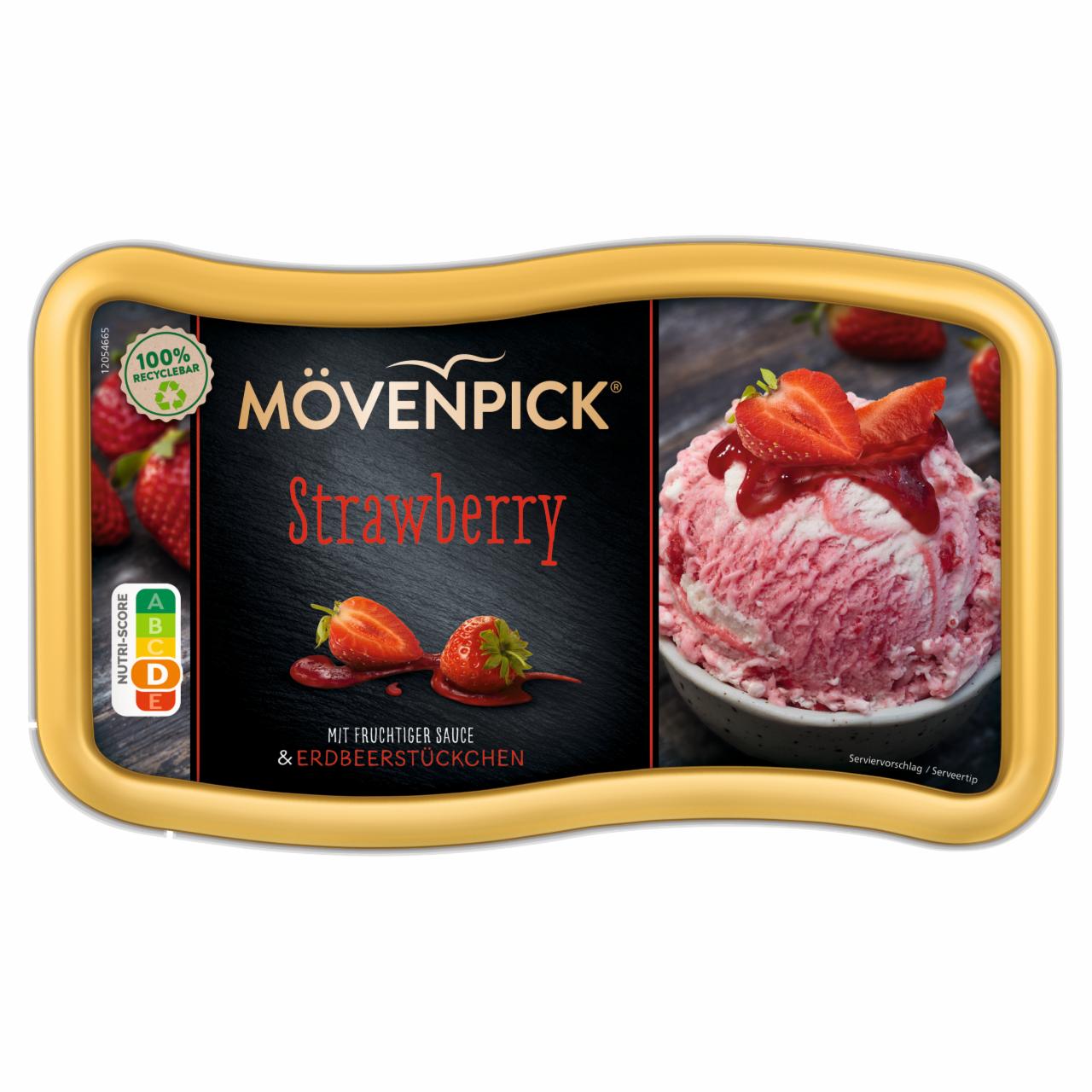 Zdjęcia - Mövenpick Lody truskawkowe i lody o smaku śmietankowym 850 ml