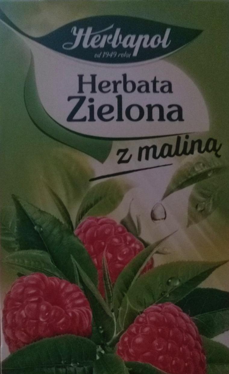 Zdjęcia - Zielona herbata z maliną Herbapol