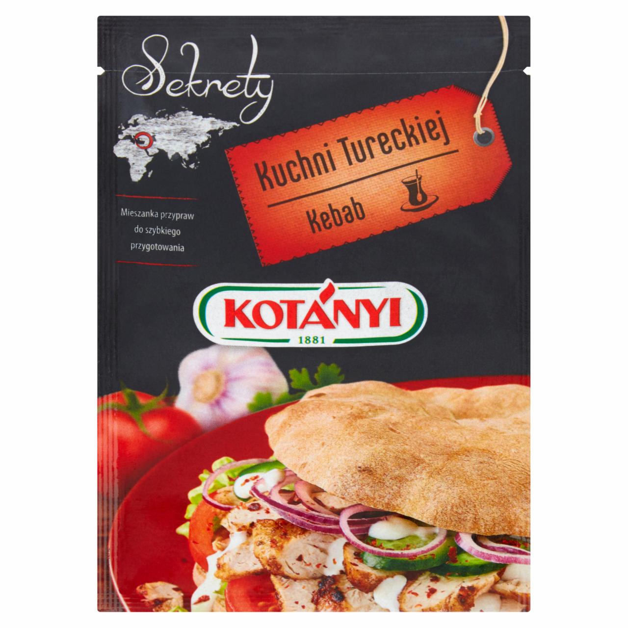 Zdjęcia - Kotányi Sekrety Kuchni Tureckiej Kebab Mieszanka przypraw 20 g
